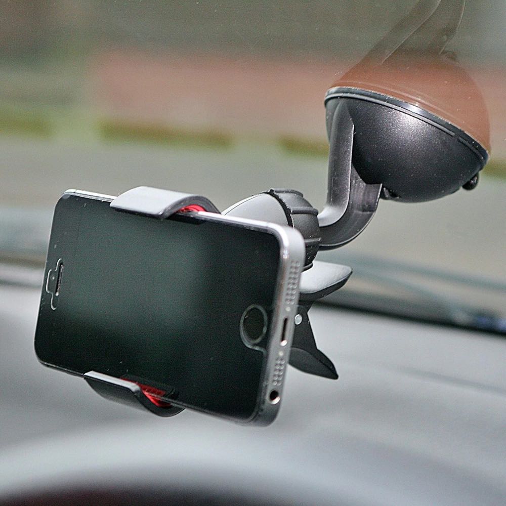 Universal Windscreen Car Phone Holder with 360° Suction Mount