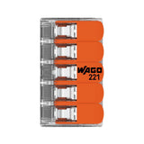 WAGO 221-415 5-Way Lever Wire Connector Transparent – Multi Pack Options