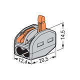 WAGO 222-412 2-Way Lever Wire Connector Grey – Multi Pack Options