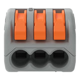 WAGO 222-413 3-Way Lever Wire Connector Grey – Multi Pack Options