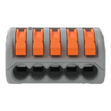 WAGO 222-415 5-Way Lever Wire Connector Grey – Multi Pack Options