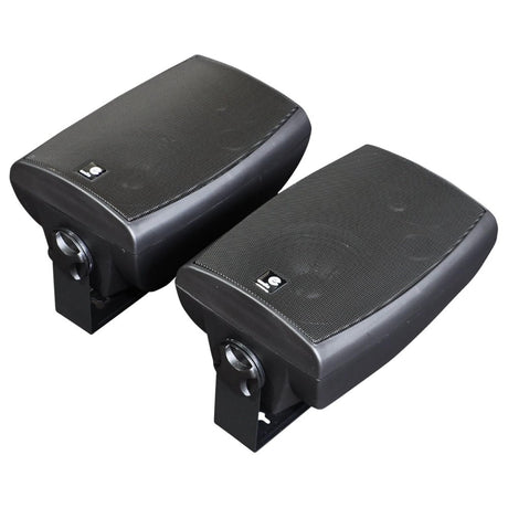Home & Commercial Bluetooth Speakers in Black with Wall Mountable Brackets and Fixings