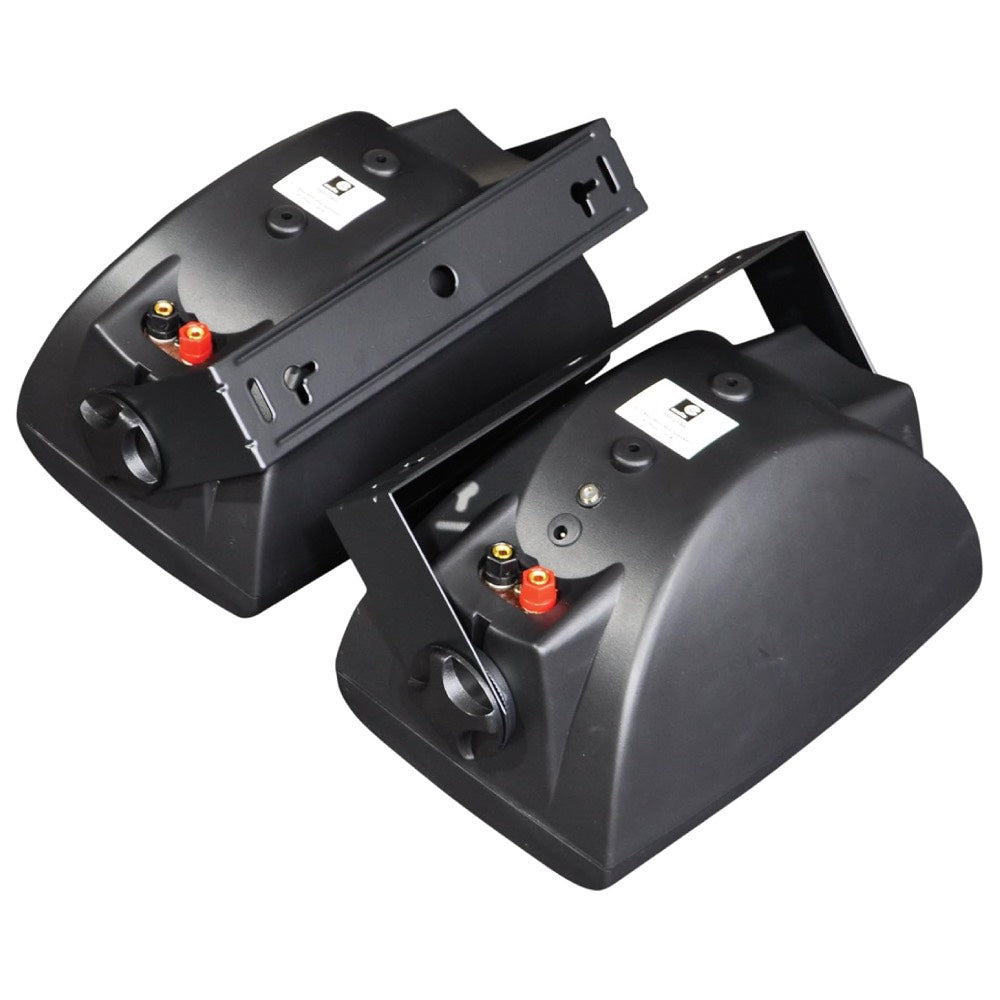 e-audio Bluetooth and Auxiliary Wall Mount Speakers in Black