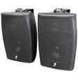 Wall Mounted Active Stereo Bluetooth Speakers in Black
