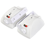 e-audio Bluetooth and Auxiliary Wall Mount Speakers in White