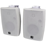 Wall Mounted Active Stereo Bluetooth Speakers in White