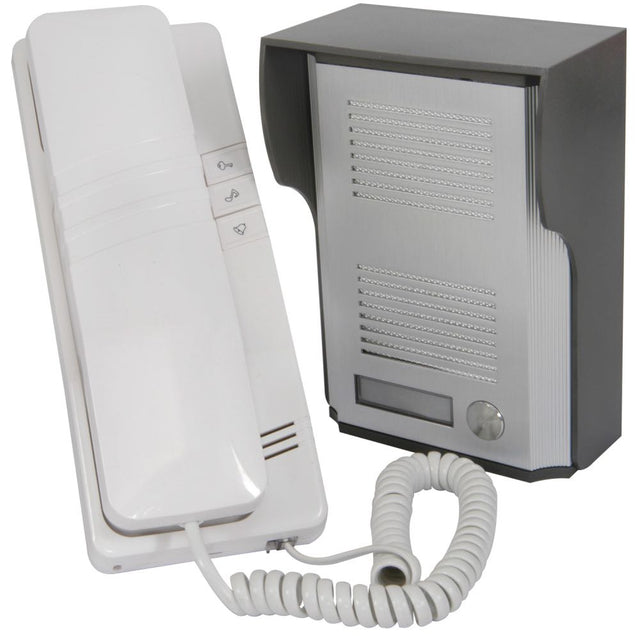 Wire Door Phone System with Lock Function & Weatherproof Outdoor Unit