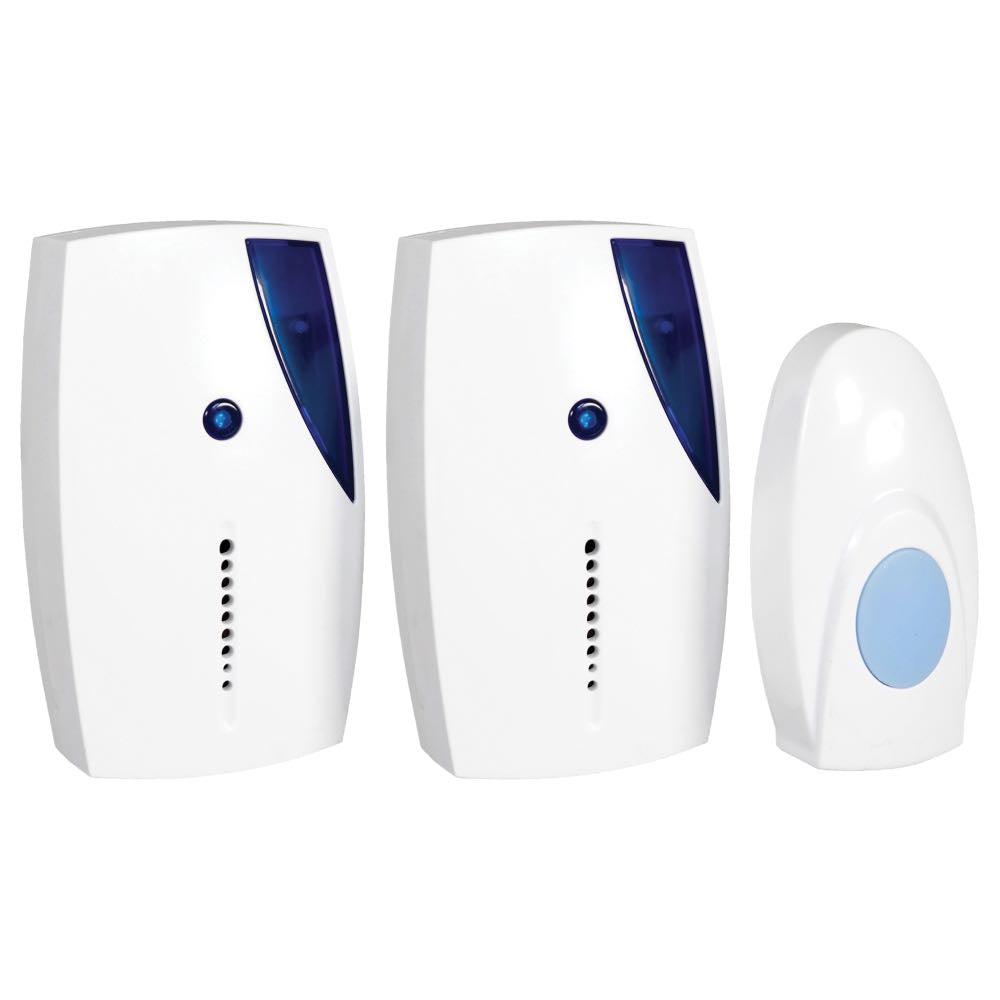 Wireless Battery Doorbell Kit – 100m Range with LED & Dual Receiver Option