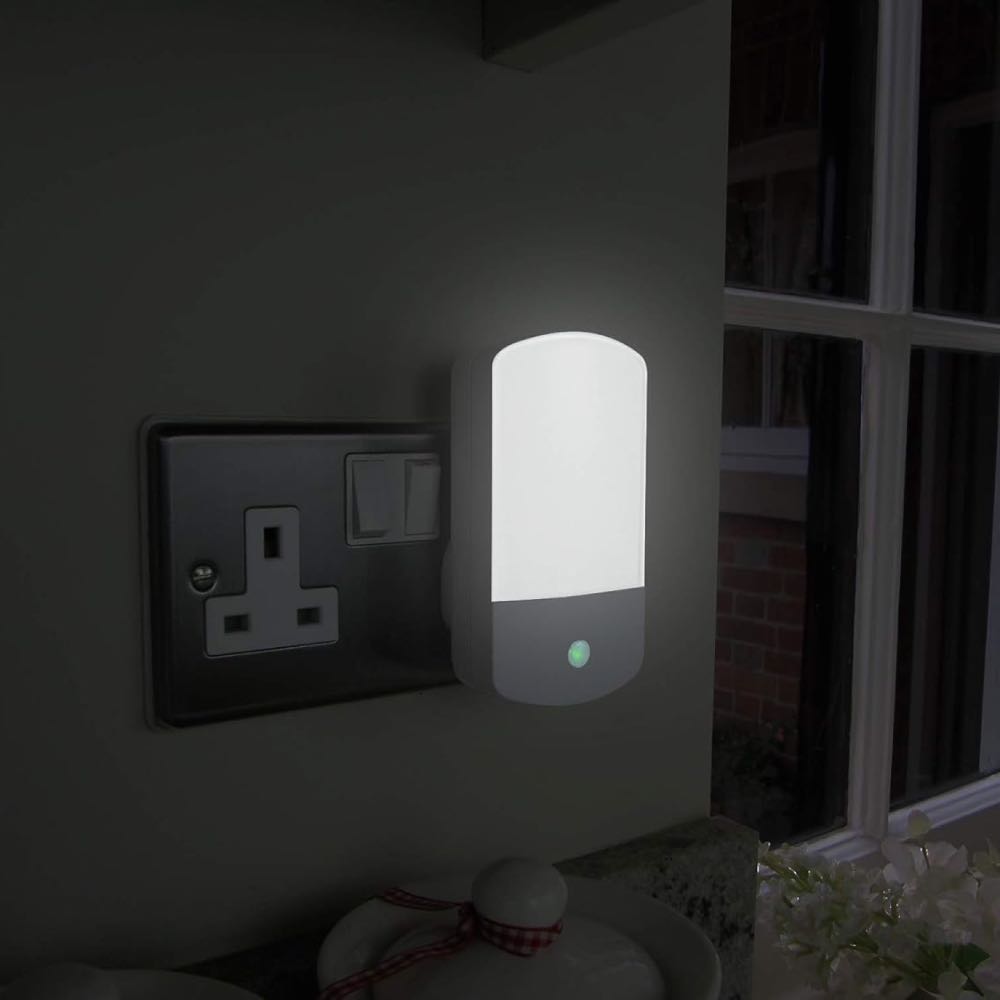 Wireless Doorbell with White LED Night Light 
